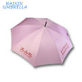 Custom Pink Anti UV Chinese Manufacturers Direct sales Wholesale 23 pulgadas de fibra de vidrio Double Ribs Long Handle Umbrella Custom Logo